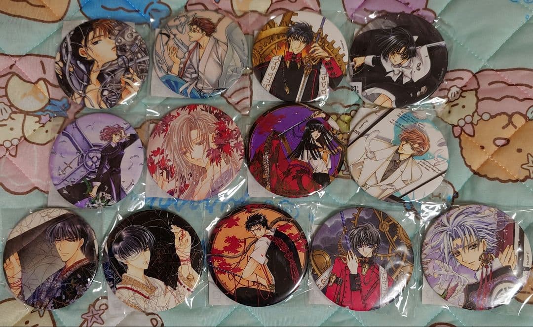 CLAMP　X　くじ引き堂　缶バッジ　セミコンプ