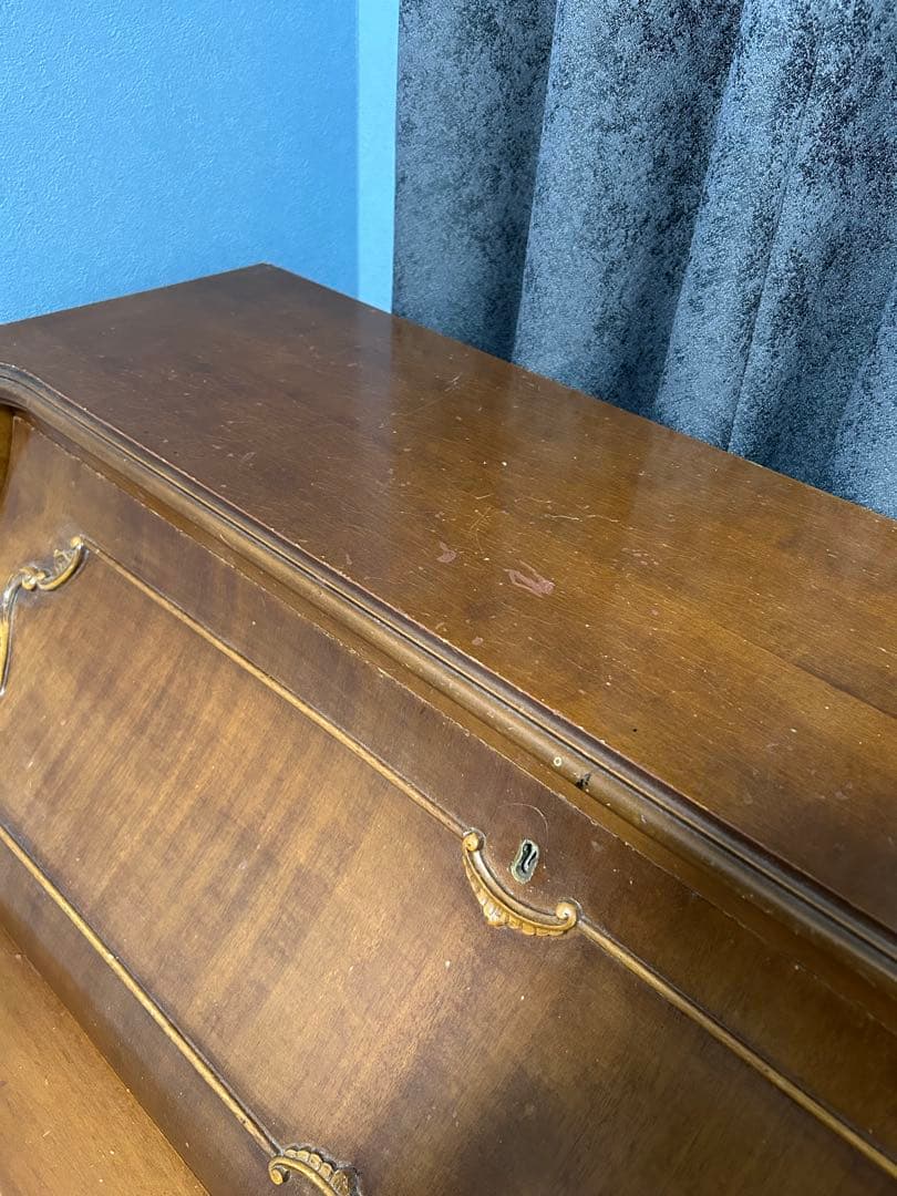 アンティーク　ライティングビューロー　デスク　チェスト　猫足　ビンテージ