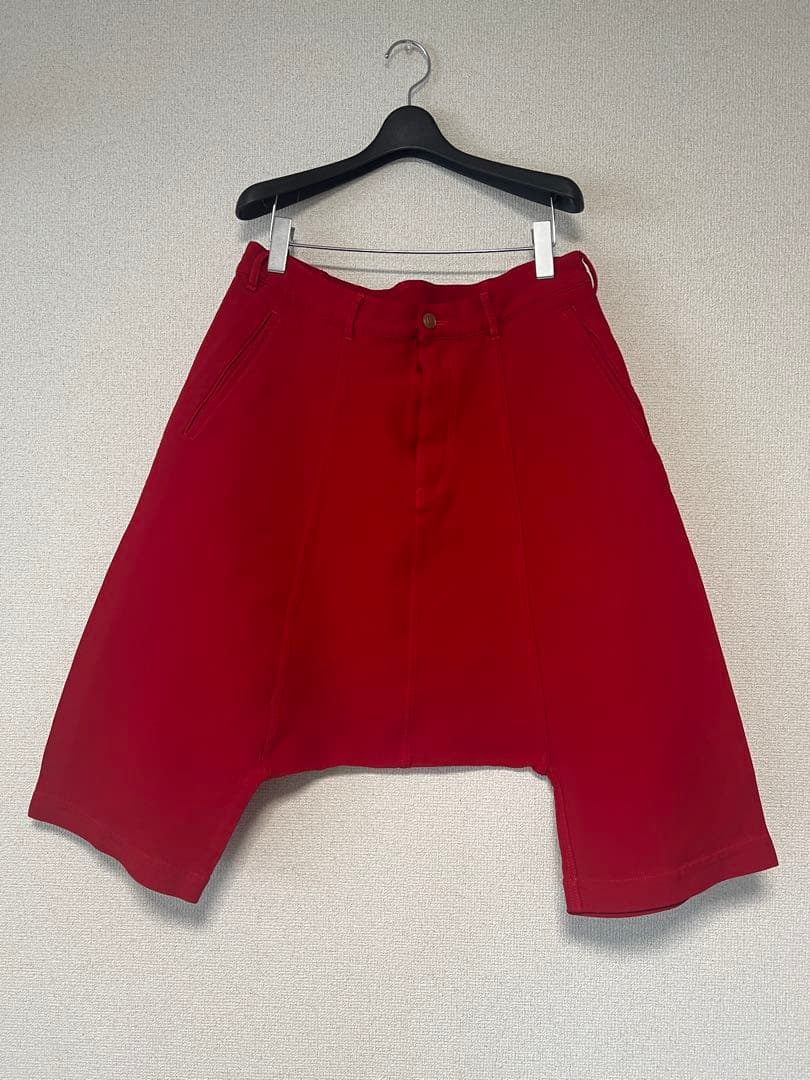 コムデギャルソン　サルエルパンツ　赤