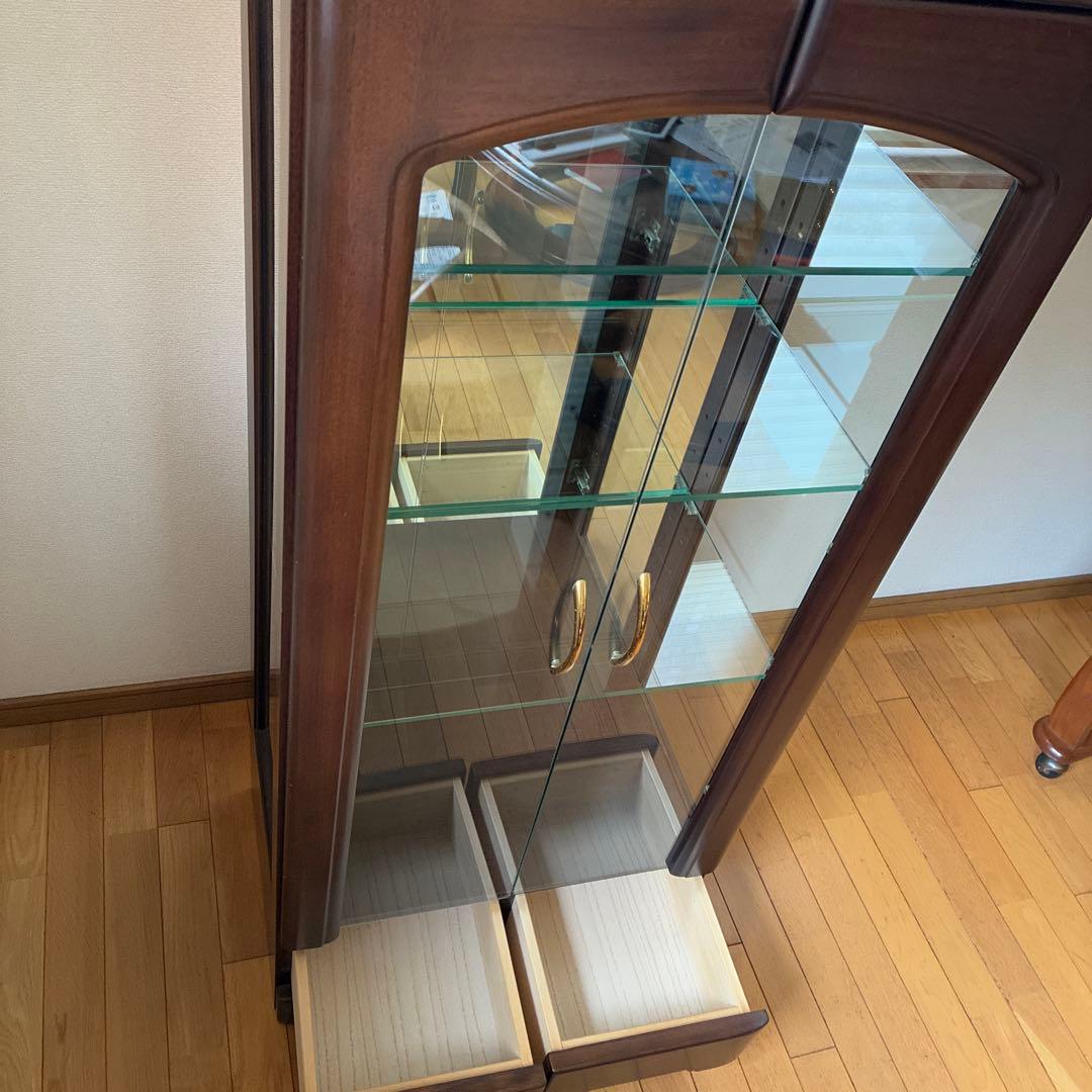 キュリオケース 木製ガラス コレクションボード