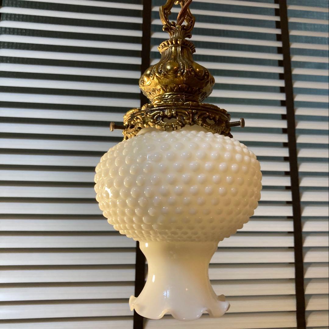 【専用】　フェントン　ハンギングランプ　アンティーク