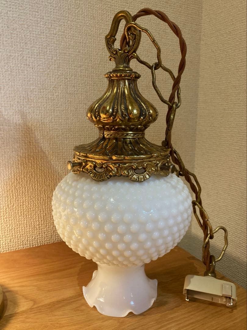 【専用】　フェントン　ハンギングランプ　アンティーク