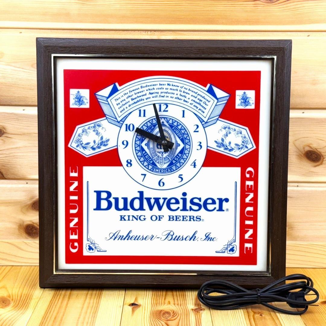 Budweiser バドワイザー ビンテージ 時計 壁掛け時計 ライト ビール