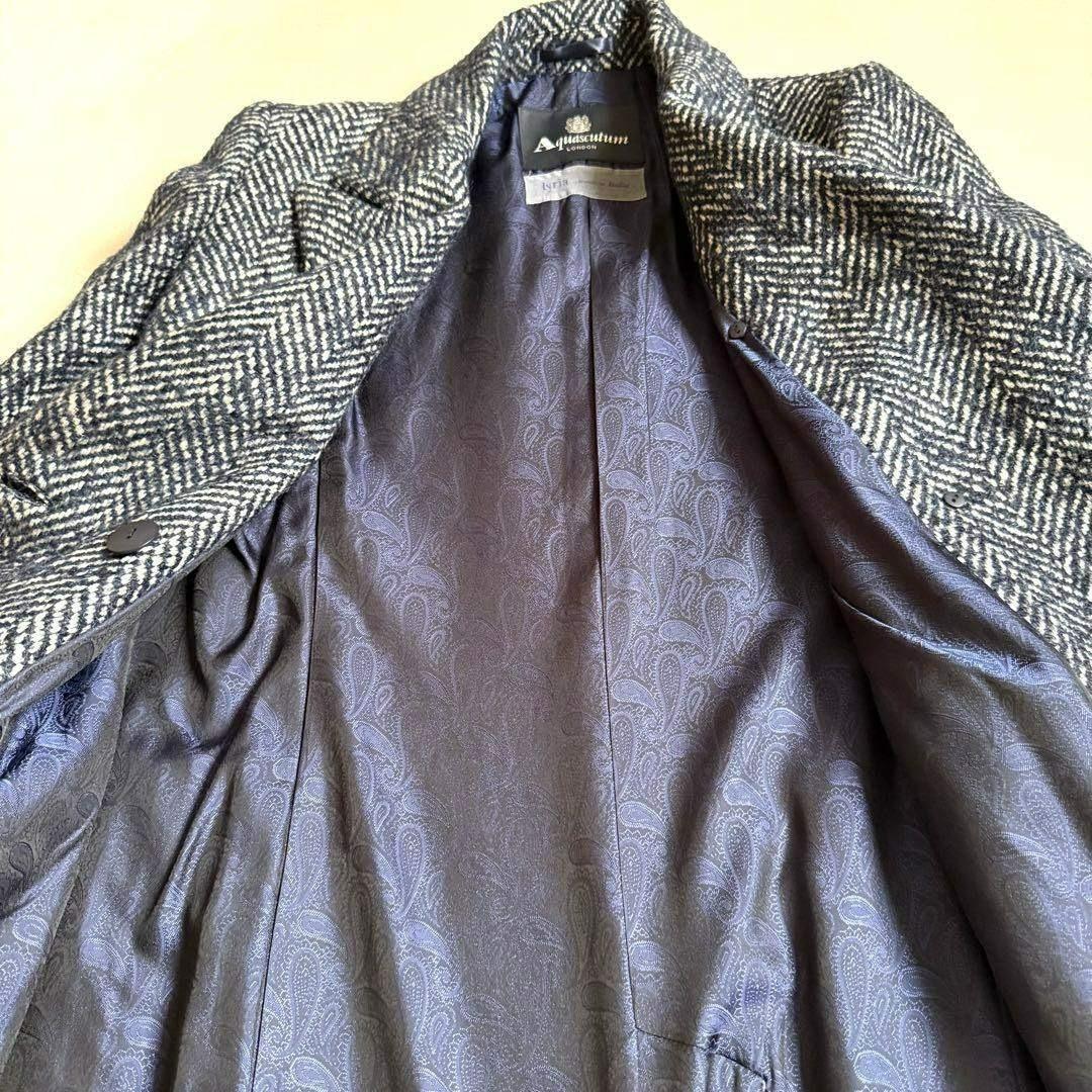 【極美品】Aquascutum ダブルチェスターコート 近年モデル 10号