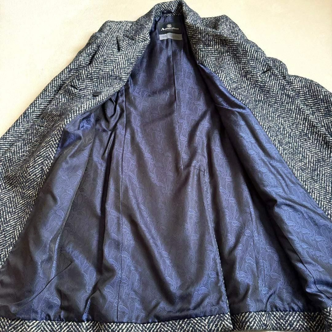 【極美品】Aquascutum ダブルチェスターコート 近年モデル 10号