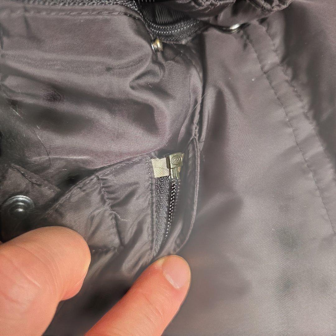 バーバリーブラックレーベル タヌキ毛 ダウンジャケット XL 黒 クリーニング済