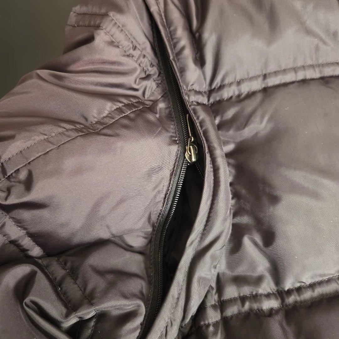 バーバリーブラックレーベル タヌキ毛 ダウンジャケット XL 黒 クリーニング済