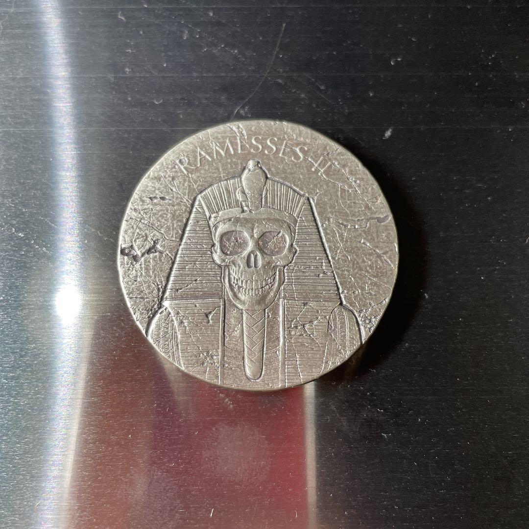 純銀チャド　ラムセス2世　エジプト銀貨　インゴット