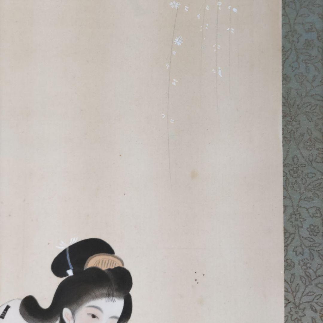 花見踊りの図掛軸　Y191