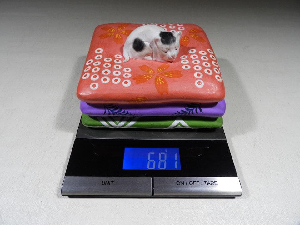 ●戦前傑作 昭和博多人形 貴重 眠り猫 子孫繁栄 子宝縁起物 春画 共箱 完品