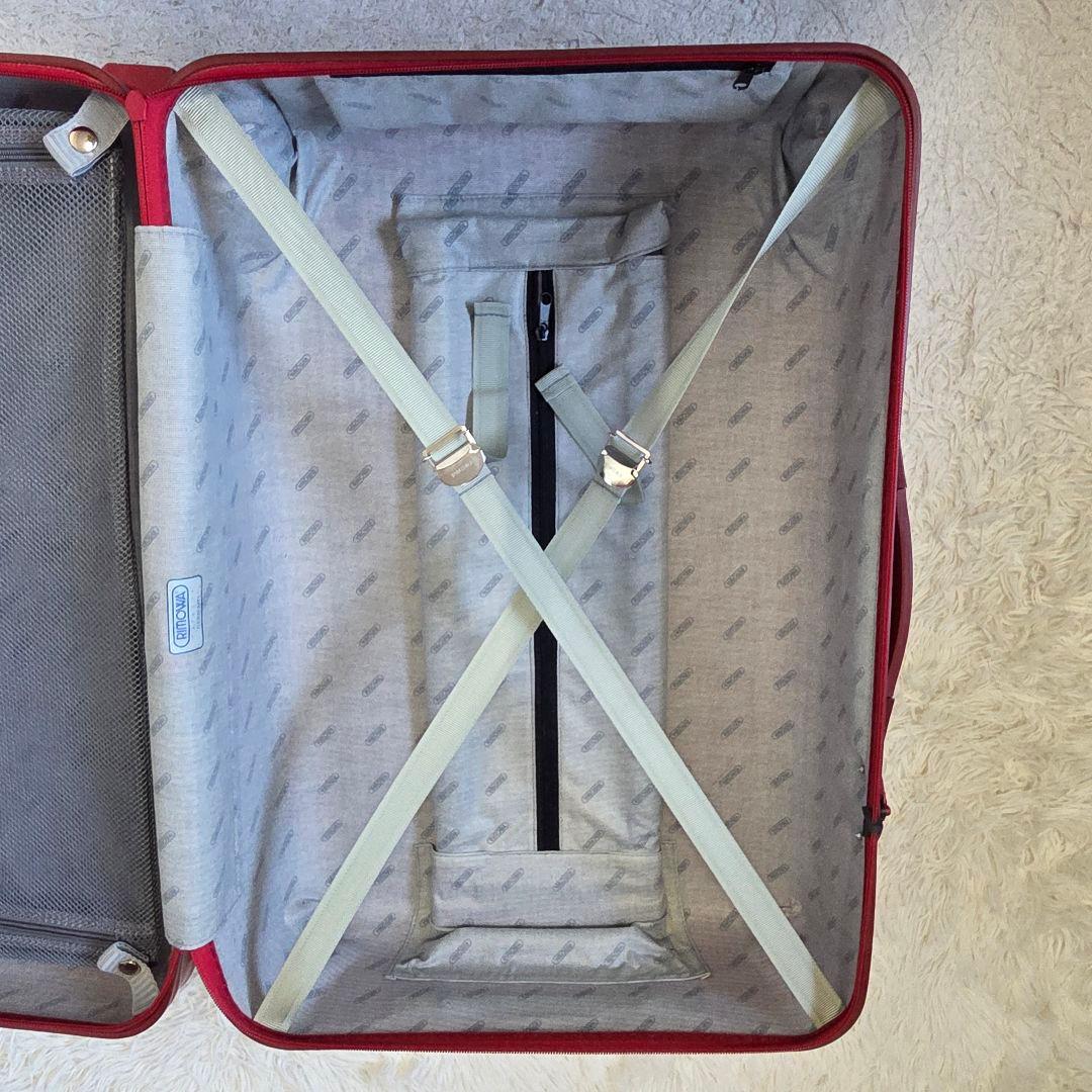 美品 希少 RIMOWA サルサ 63L キャリーケース レッド 855.63