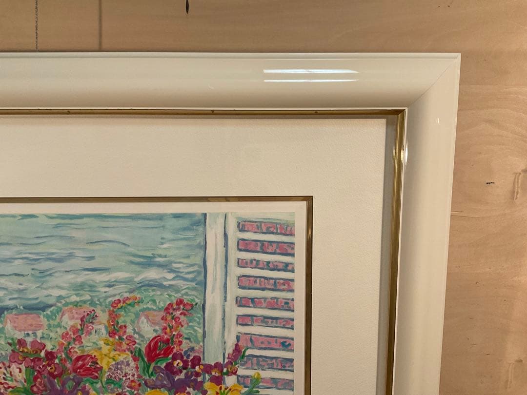 レスリー・セイヤー　「フレグラントブーケ」　シルクスクリーン　直筆サイン有り