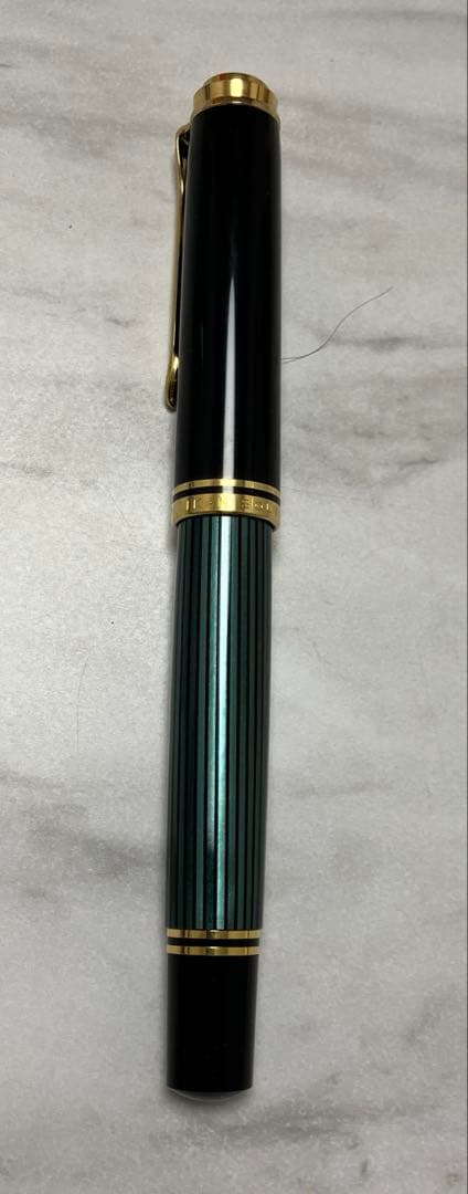 未使用品★Pelikan　ペリカン　万年筆　スーベレーン　グリーンストライプ　箱