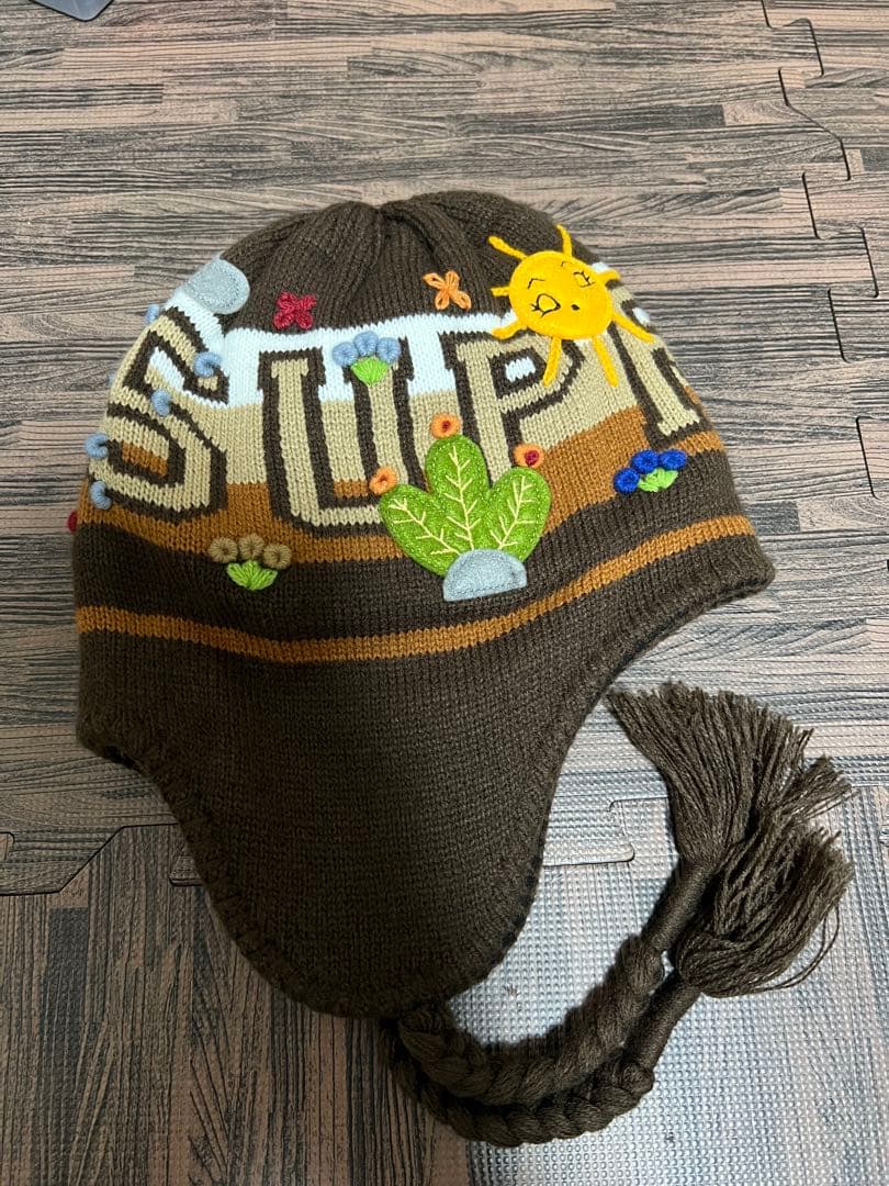 帽子 Supreme Felt Applique Earflap Beanie