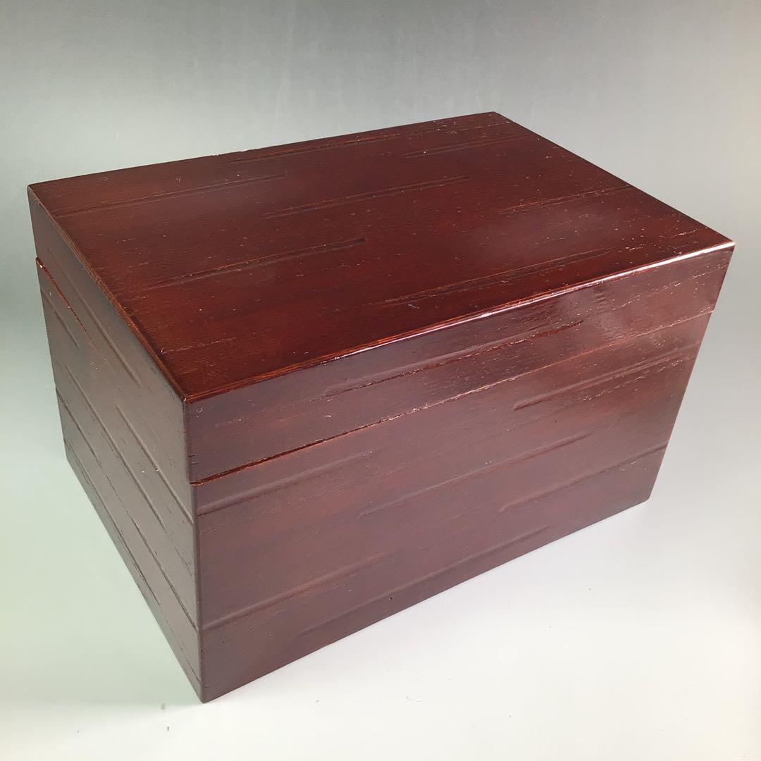 Ｒ４４１　茶箱　『溜塗』『利休形』『野点』『茶器揃』　茶道具