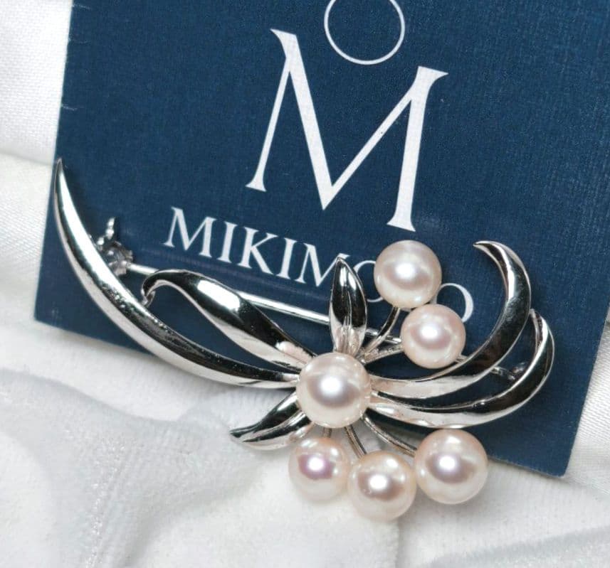 【美品 最高級】ミキモト ブローチ パール フォーマル 皇室御用達 正規品