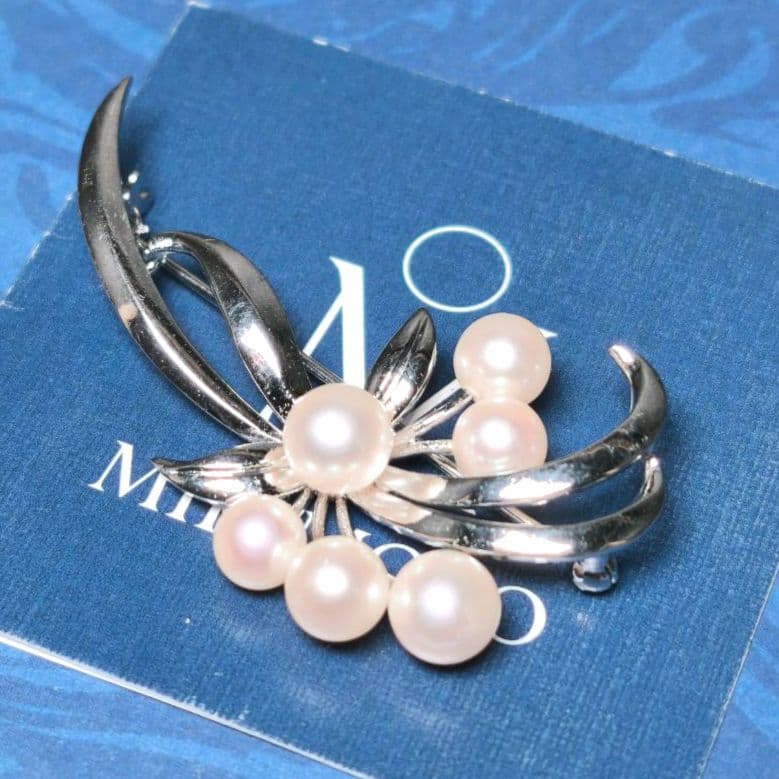 【美品 最高級】ミキモト ブローチ パール フォーマル 皇室御用達 正規品