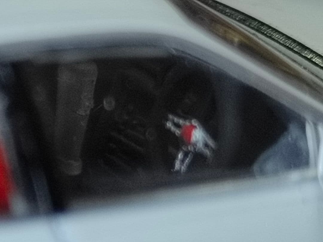 トミカ改造 トヨタ マークII 純正エアロ ツートン 白銀 深リムホットウィール