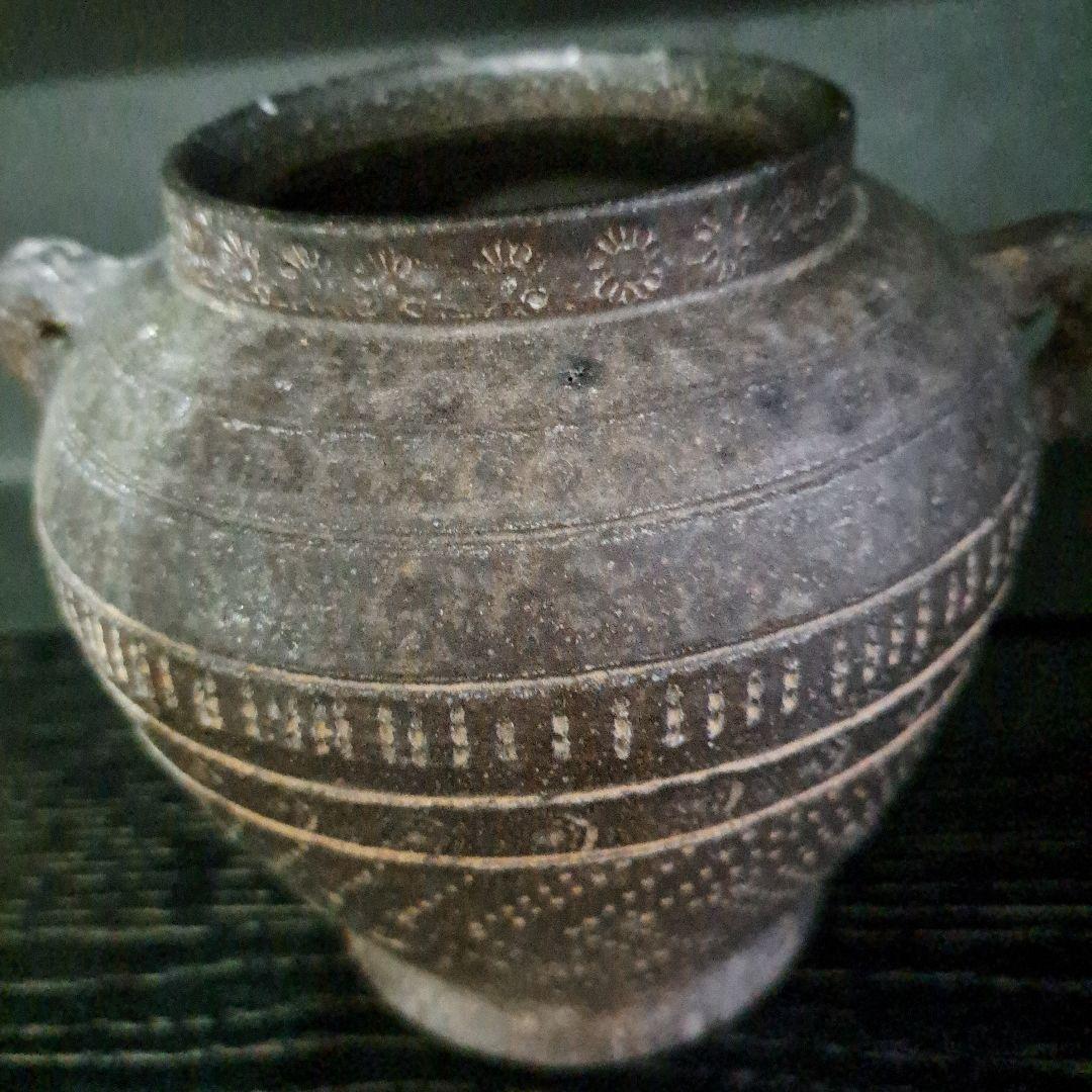 古代土器　　双耳壷　　押形多様図