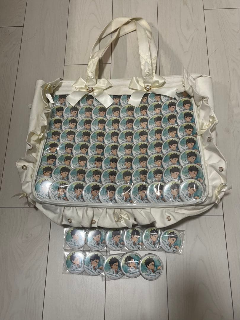 ハイキュー 岩泉一 横断幕 缶バッジ 痛バッグ