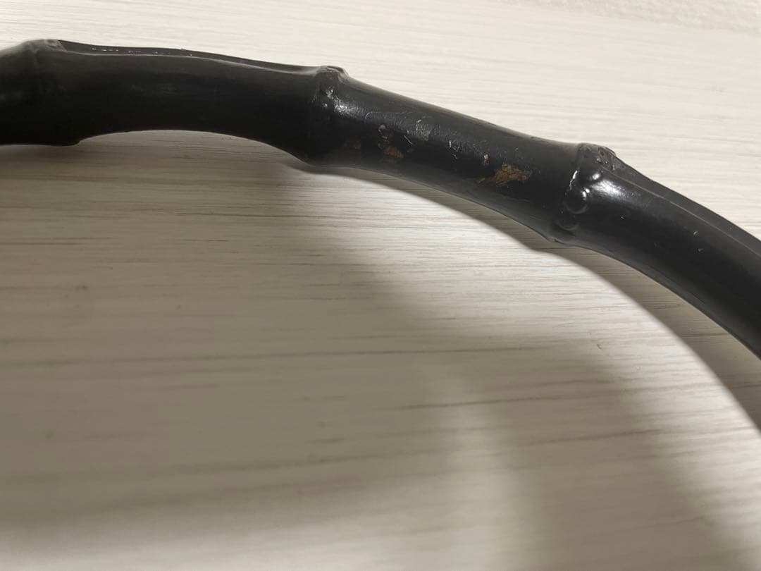 GUCCI グッチ バンブー ハンドバッグ 本革 レザー 黒 ブラック