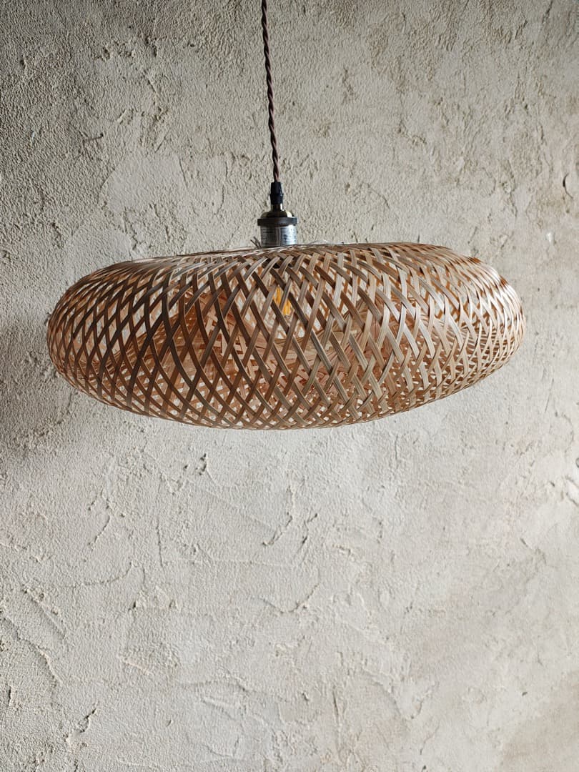 ラタン　籐　オーバル型シーリングライト　１　M0197