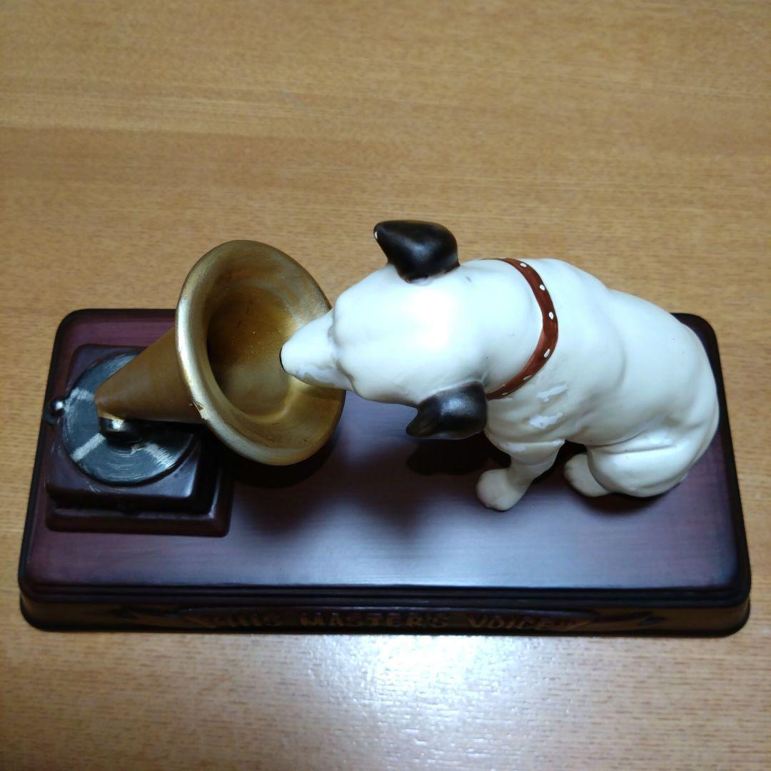 【昭和レトロ】◆ビクター犬◆蓄音機とニッパー台座付◆陶器製◆超稀少◆アンティーク