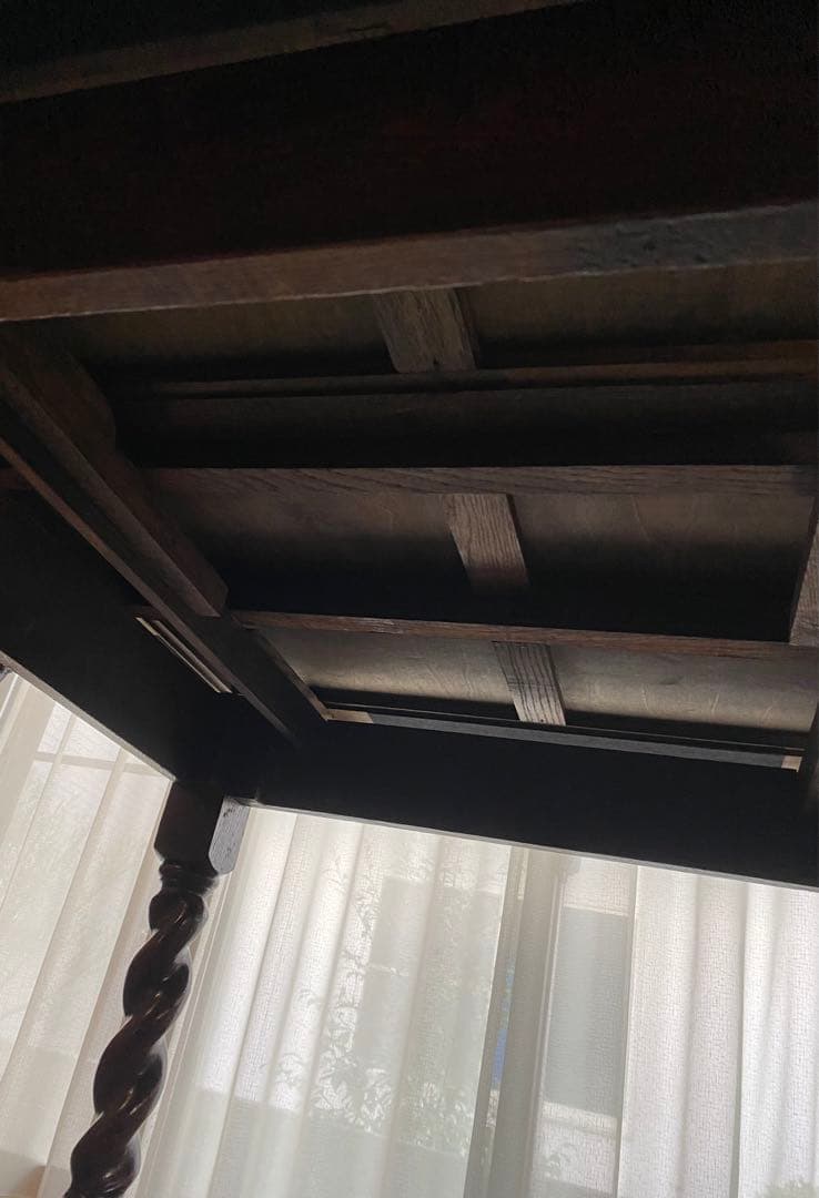 送料込み三越イギリスアンティークテーブル（伸縮可能）