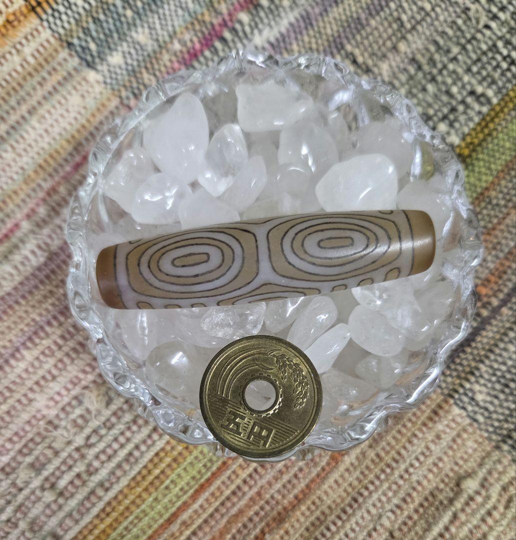 056　天珠　龍眼銀線天珠　　龍六眼　　　dzibeads！