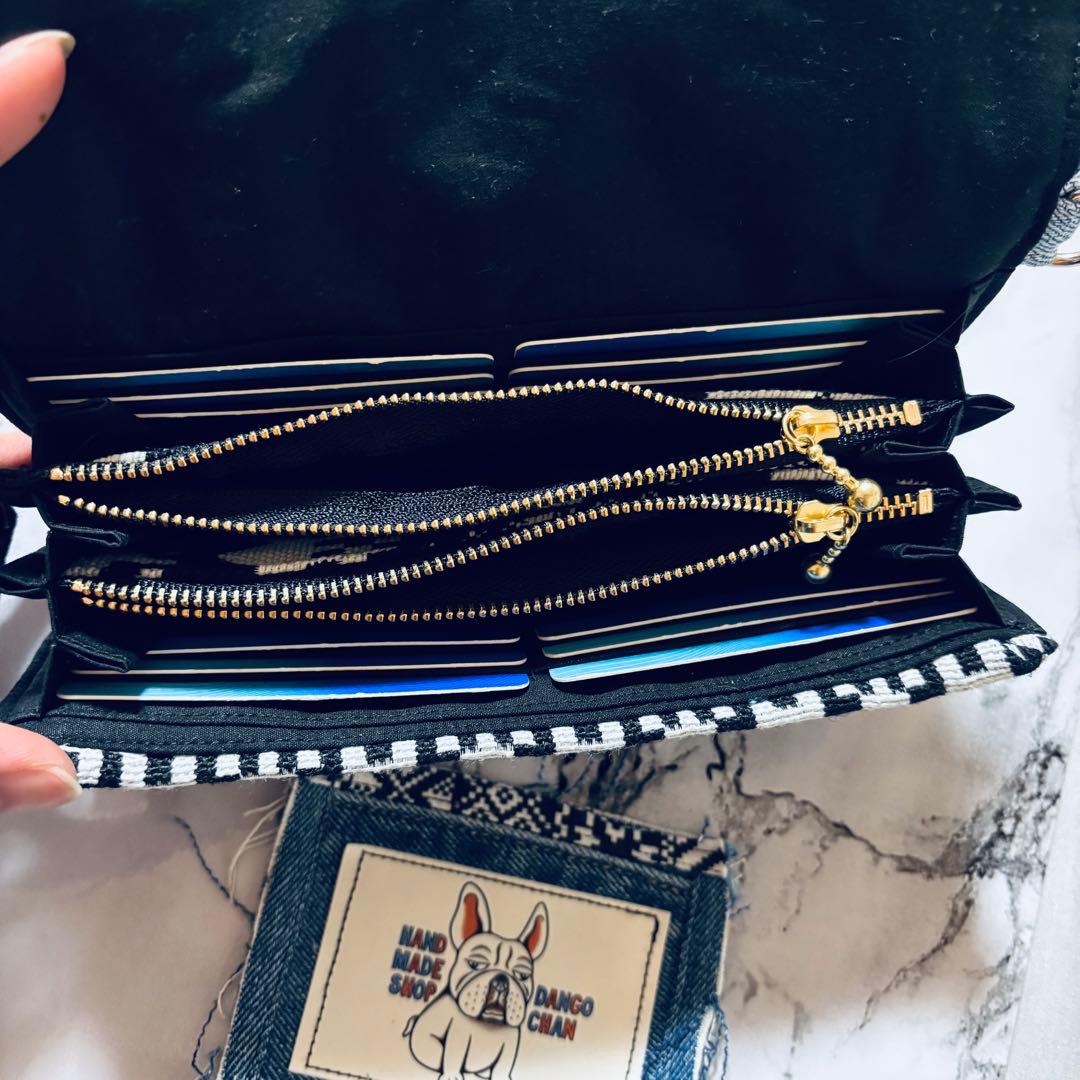 デニムリメイク　財布　一点物