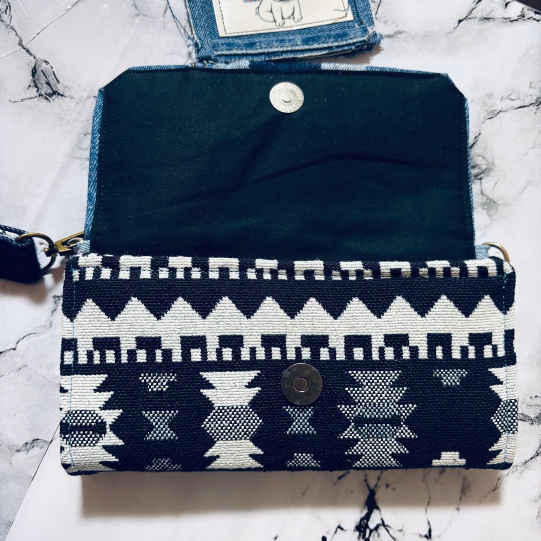 デニムリメイク　財布　一点物