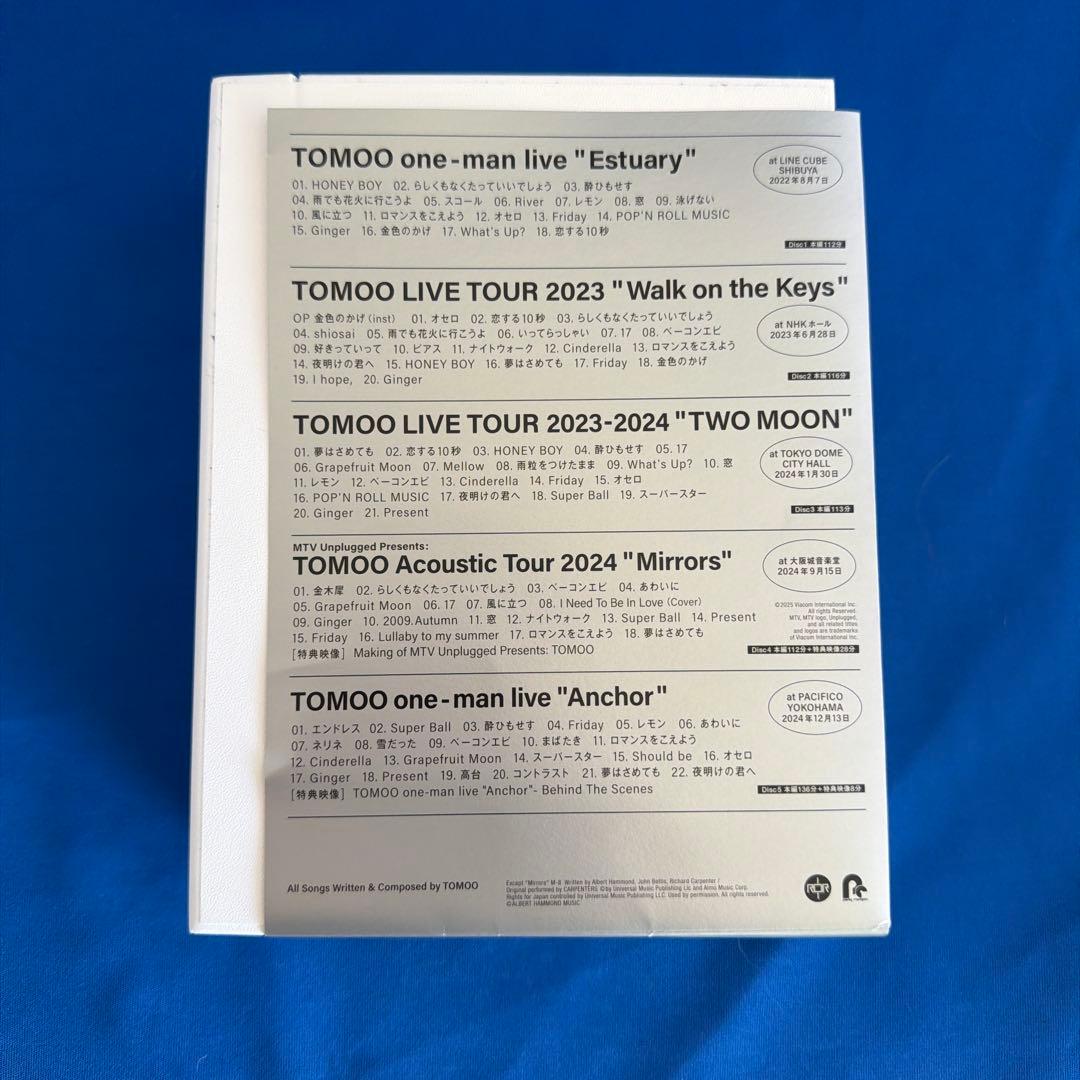 TOMOO/LIVE BOX 2022-2024〈数量限定生産・5枚組〉