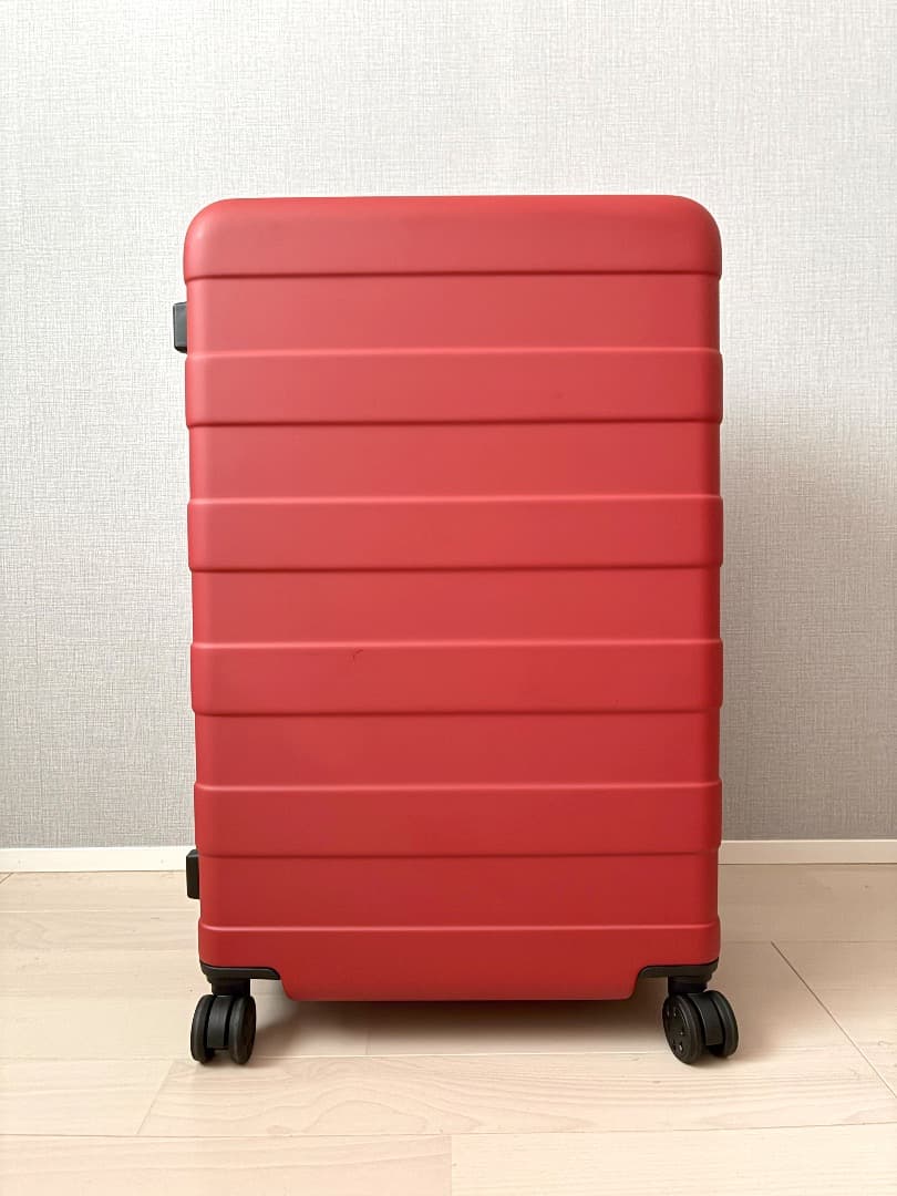 無印良品　バーを自由に調節できる　ハードキャリーケース（１０５Ｌ） 銀座限定 赤