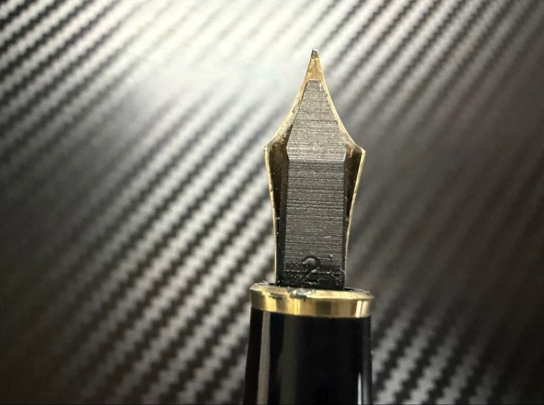 極美品 エボナイト芯 モンブラン 144 ブラック 全金 F 細字 万年筆