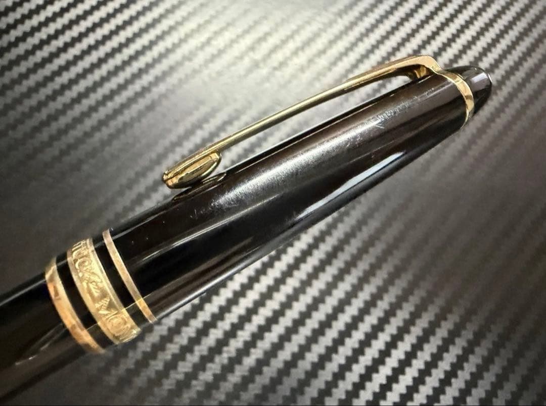 極美品 エボナイト芯 モンブラン 144 ブラック 全金 F 細字 万年筆