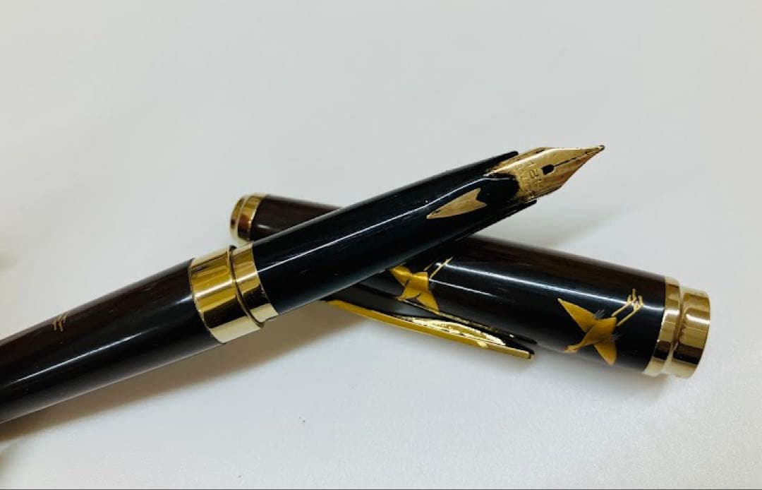 Sailor セーラー 万年筆 茶色 ゴールド 18k 刻印 ヴィンテージ