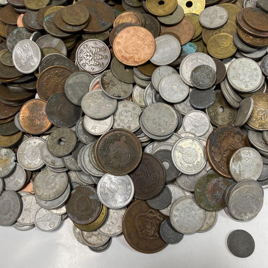 日本の古銭 明治 大正 昭和 レトロ まとめ売り 正味4.2kg NO.54