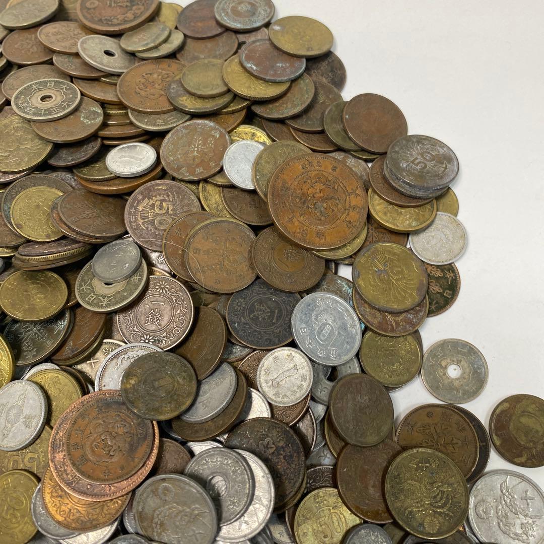 日本の古銭 明治 大正 昭和 レトロ まとめ売り 正味4.2kg NO.54