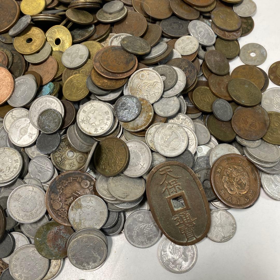 日本の古銭 明治 大正 昭和 レトロ まとめ売り 正味4.2kg NO.54