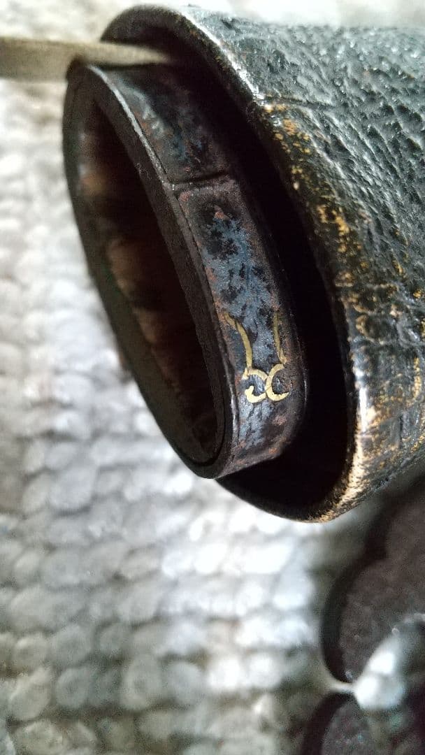 太刀紐・革袋付き鞘