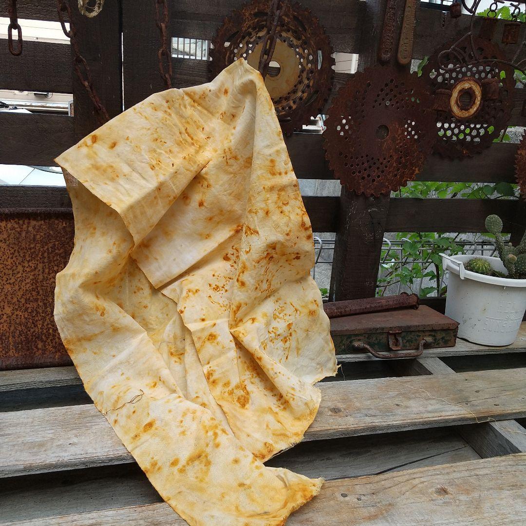 ①てるりん。64，ジャンクジャーナル素材。錆染め布