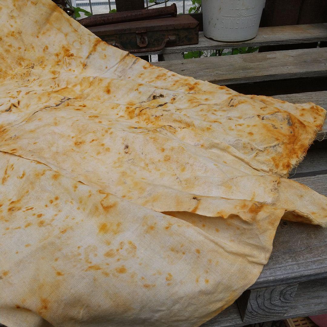 ①てるりん。64，ジャンクジャーナル素材。錆染め布