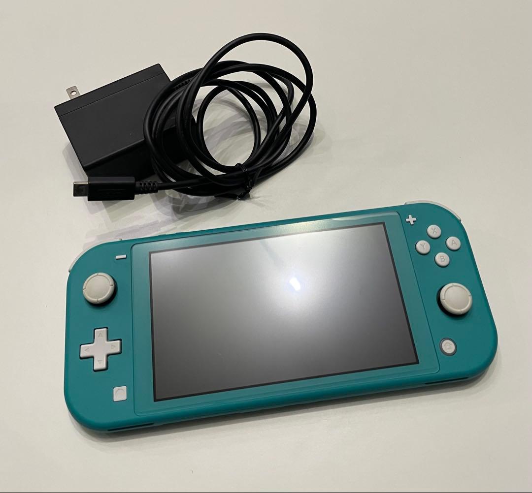 未使用に近い❤︎Nintendo Switch Liteターコイズ 本体 充電器◎