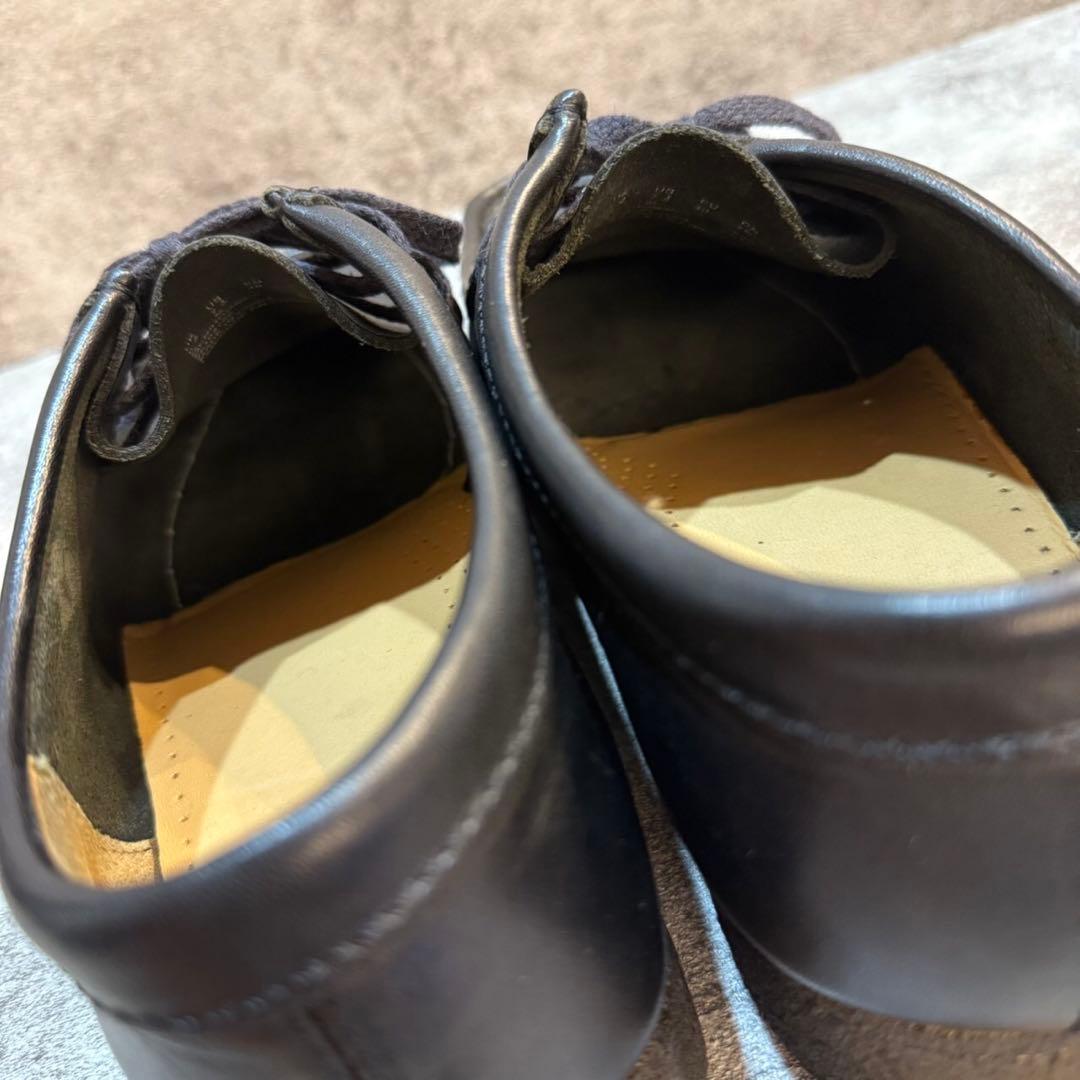 【美品】Clarks クラークス ワラビー レザー シューズ クレープソール