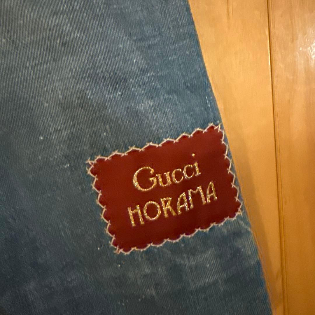 Gucci キッズデニムパンツ刺繍ラベル付き