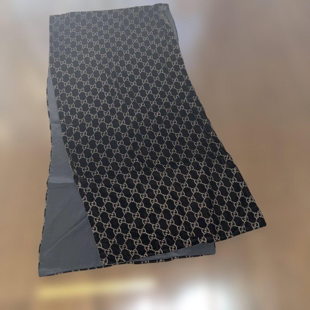 GUCCI GGパターン ベルベットショルダーバッグ&ストール