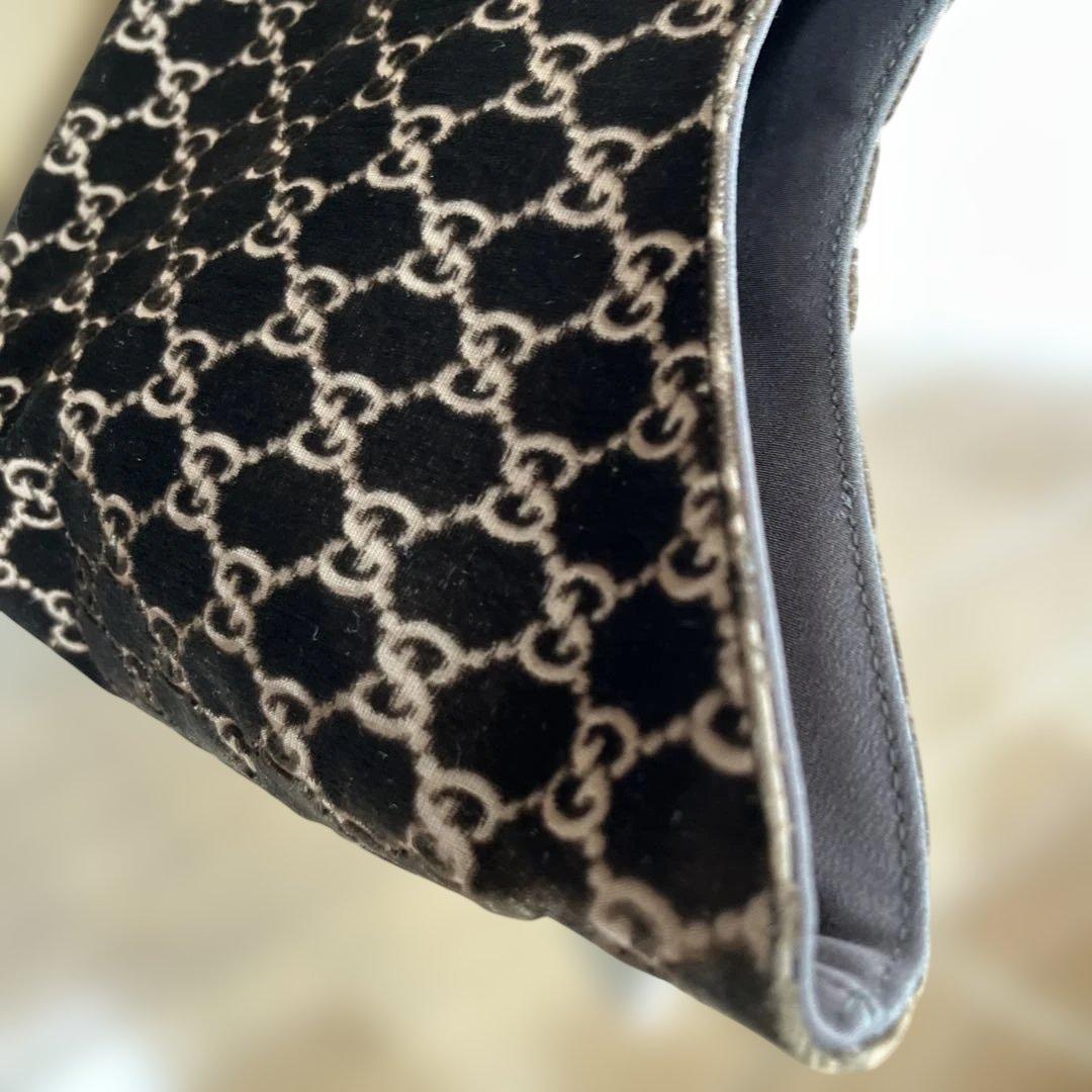 GUCCI GGパターン ベルベットショルダーバッグ&ストール