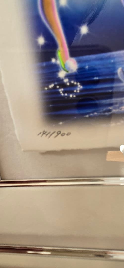 【ラッセン絵画】ディズニーティンカーベル【版画】