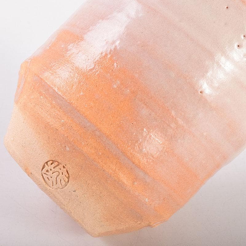 茶道具　萩焼　江月窯　肩衝茶入　在銘　共箱　V　6896