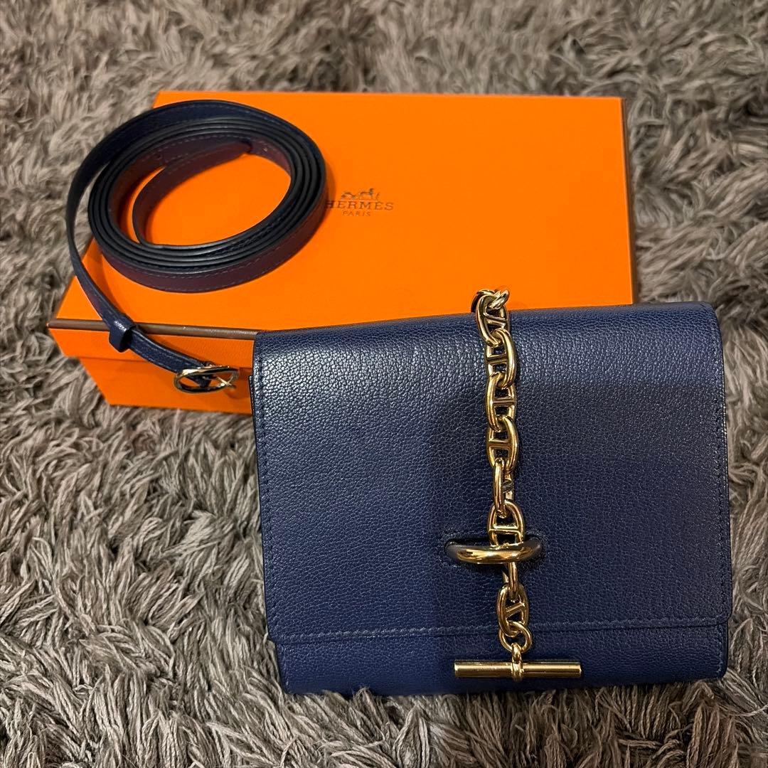 エルメス　Hermes シェーヌダンクルコンパクトウォレット　to go